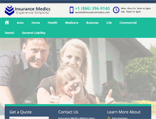 Tablet Screenshot of insurancemedics.com